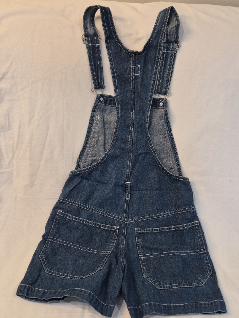 725 Originals Denim Overalls Romper Classic Blue Size Medium - Picture 8 of 8